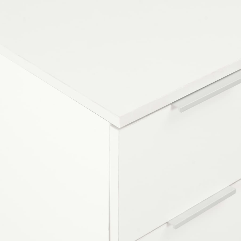 Credenza Bianco Lucido 60x35x80 cm in Legno Multistrato - homemem39