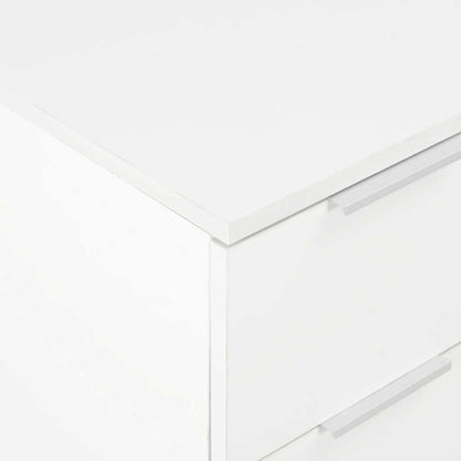Credenza Bianco Lucido 60x35x80 cm in Legno Multistrato
