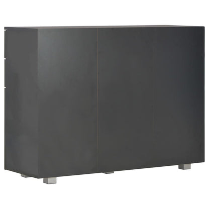 Credenza Nero Lucido 107x35x80,5 cm - homemem39