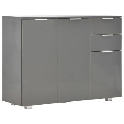Credenza Grigio Lucido 107x35x80,5 cm - homemem39