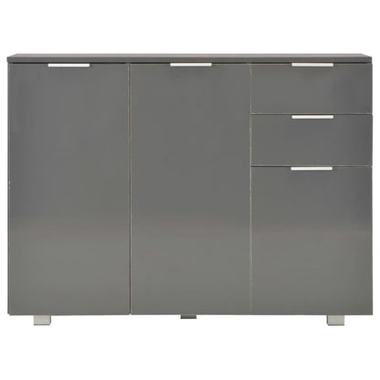 Credenza Grigio Lucido 107x35x80,5 cm