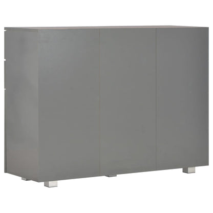 Credenza Grigio Lucido 107x35x80,5 cm