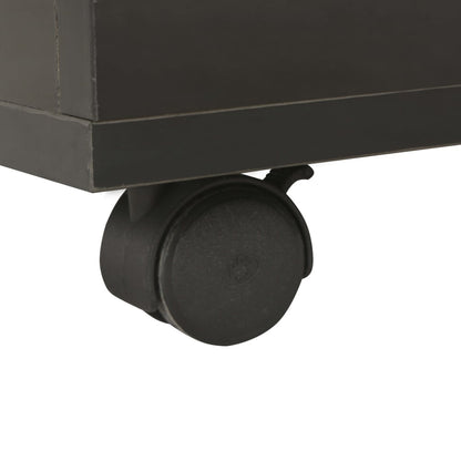 Tavolino da Salotto Nero Lucido 60x60x35 cm Legno Multistrato | homemem39