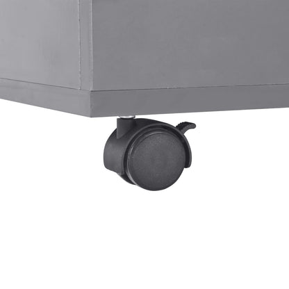Tavolino da Salotto Grigio Lucido 100x100x35 cm | homemem39