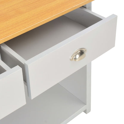 Tavolo Consolle Grigio 97x35x76 cm | homemem39