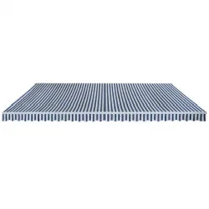 Tenda da Sole Pieghevole Manuale 600 cm Blu/Bianca