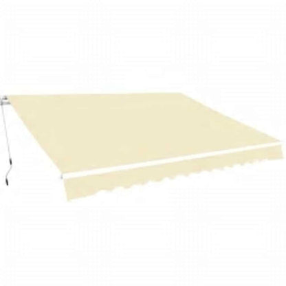 Tenda da Sole Pieghevole Manuale 600 cm Crema