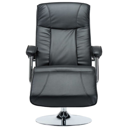 Poltrona per TV Nera in Similpelle - homemem39