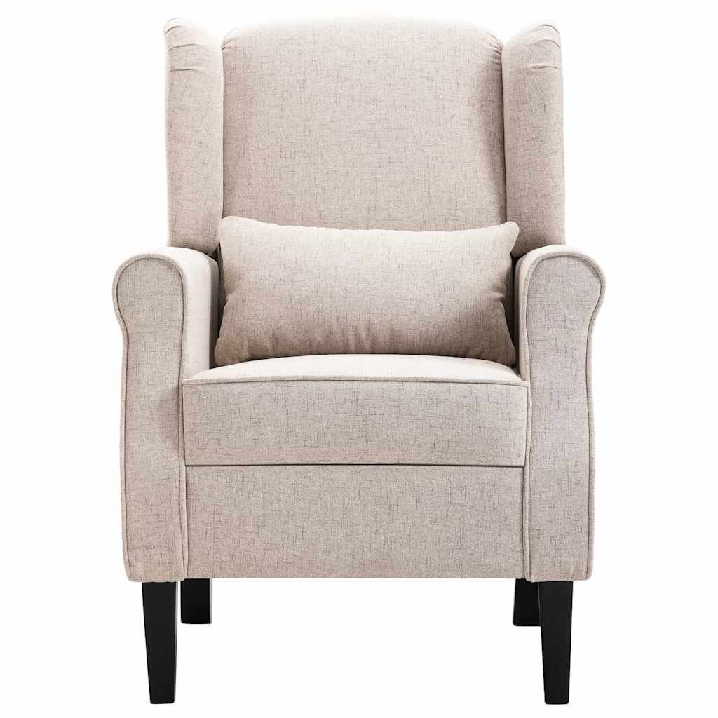 Poltrona Beige in Tessuto