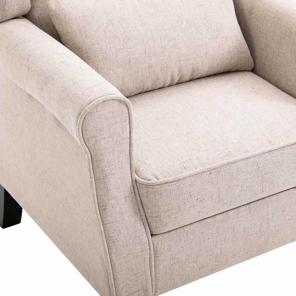 Poltrona Beige in Tessuto