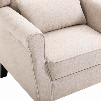 Poltrona Beige in Tessuto