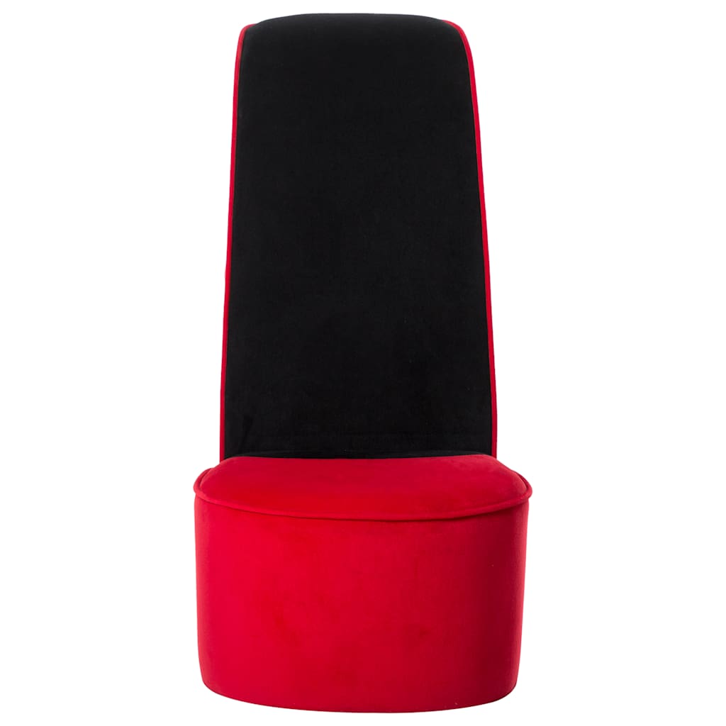 Poltrona a Forma di Scarpa con Tacco Alto in Velluto Rosso | homemem39