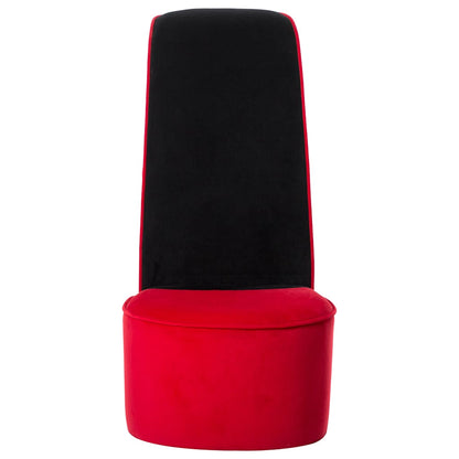 Poltrona a Forma di Scarpa con Tacco Alto in Velluto Rosso | homemem39