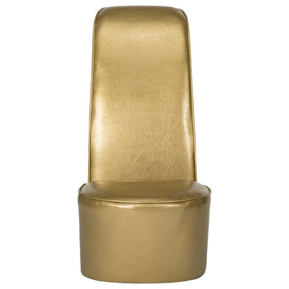 Poltrona a Forma di Scarpa con Tacco in Similpelle Oro | homemem39
