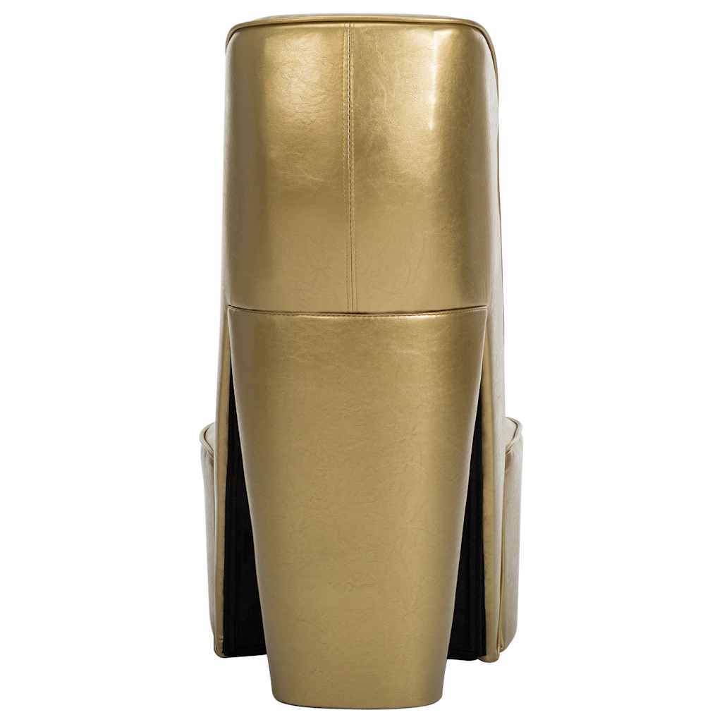 Poltrona a Forma di Scarpa con Tacco in Similpelle Oro | homemem39