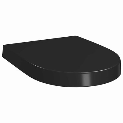 Black Quick Release Cushioned Toilet Seat