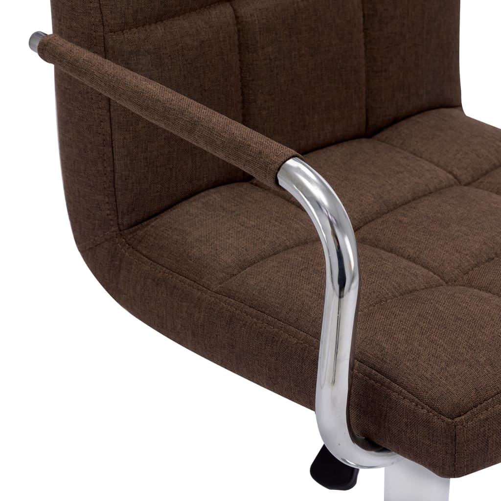 Sedie da Bar 2 pz Marroni in Tessuto - homemem39