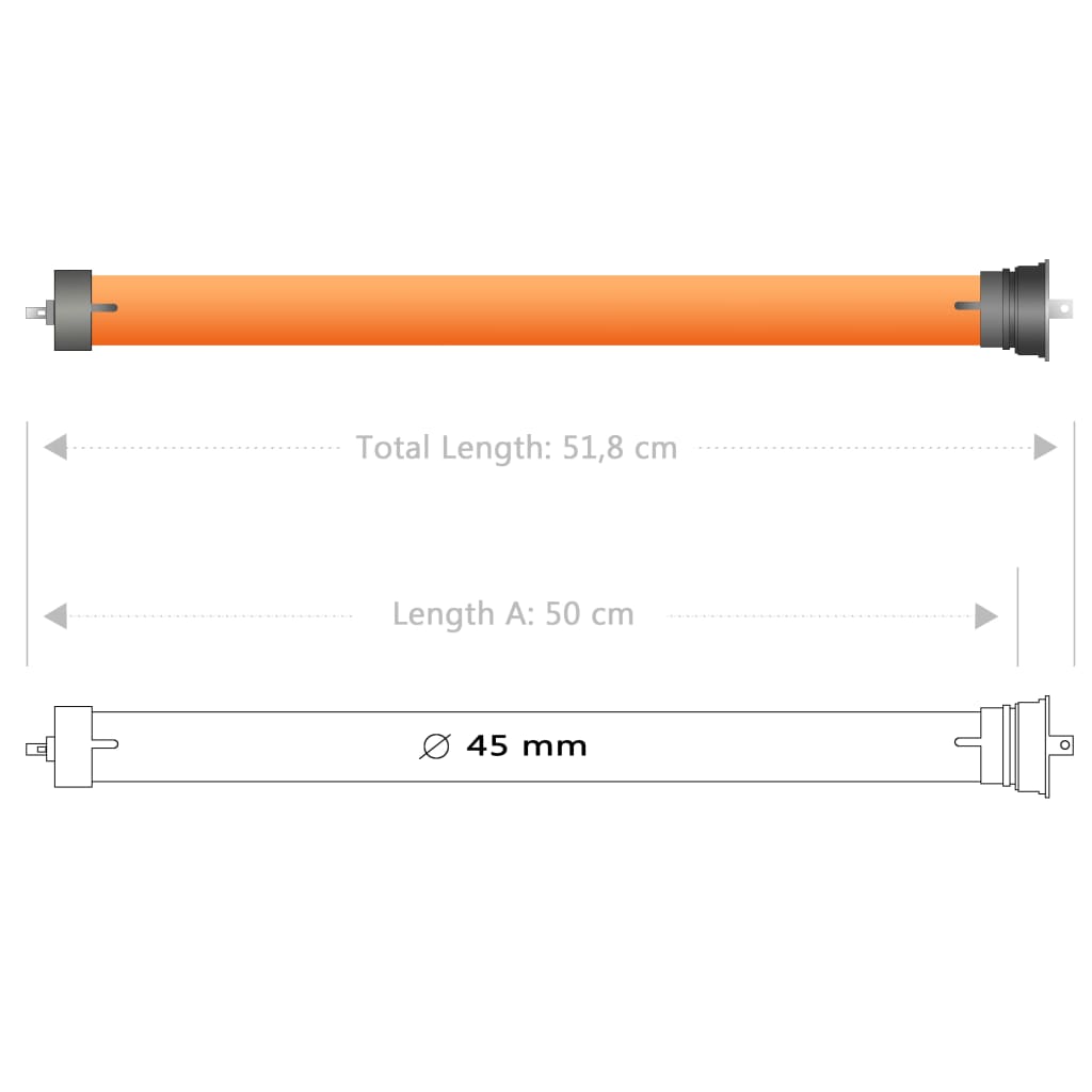 Motore Tubolare 30 Nm