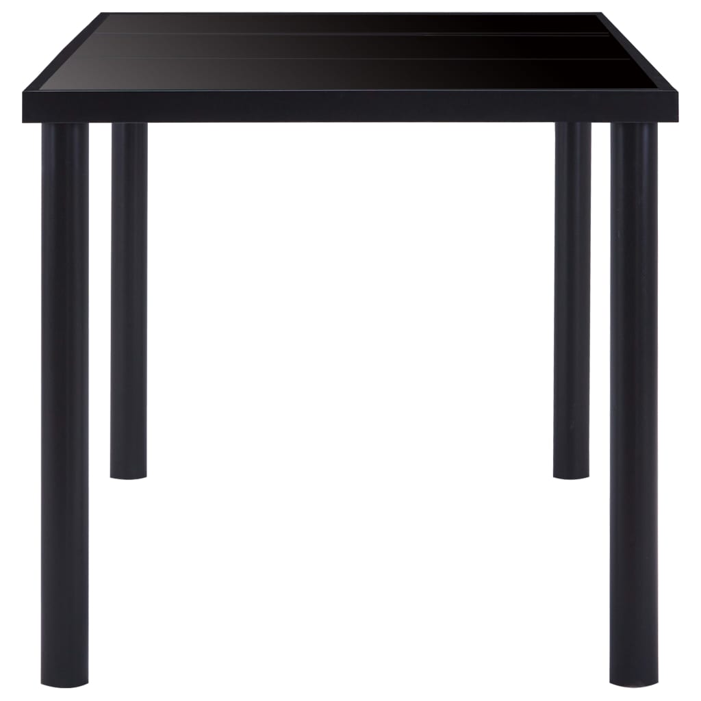 Tavolo da Pranzo Nero 200x100x75 cm in Vetro Temperato | homemem39