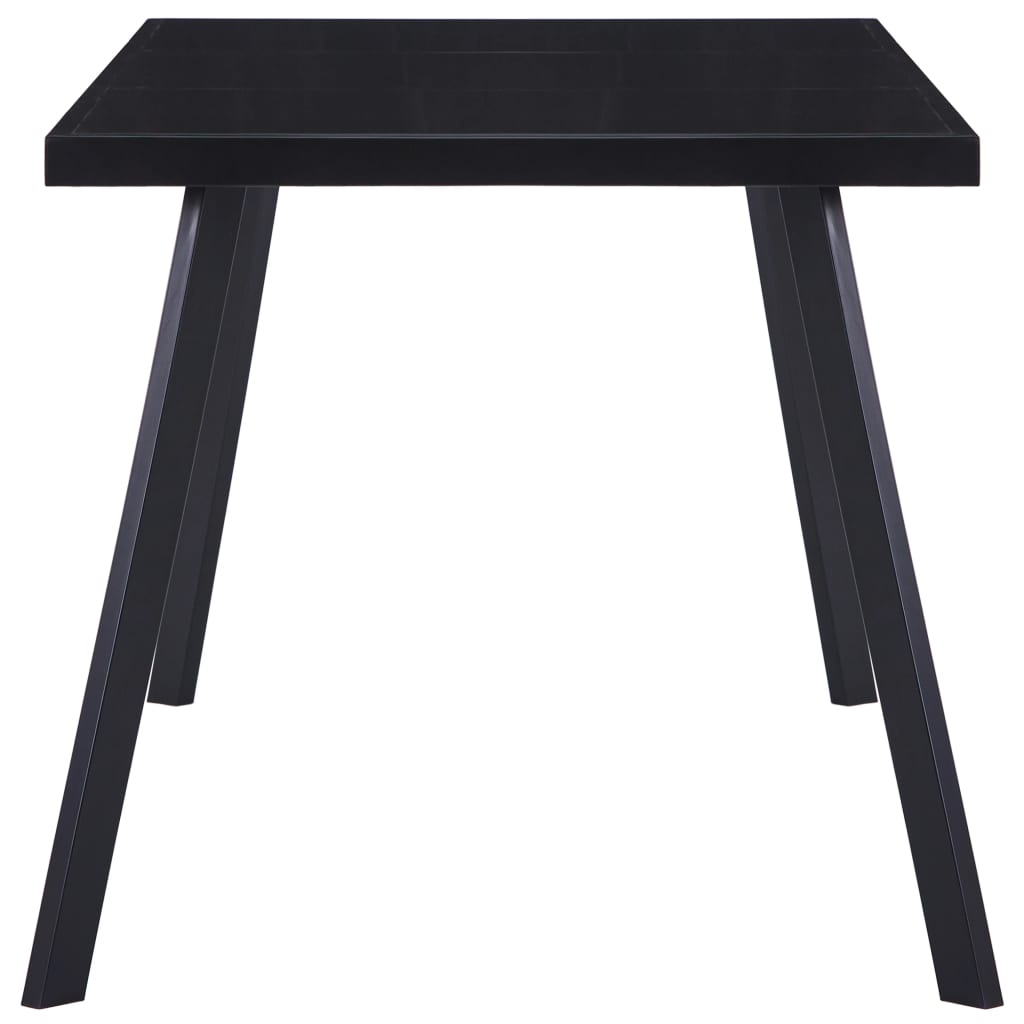 Tavolo da Pranzo Nero 180x90x75 cm in Vetro Temperato | homemem39