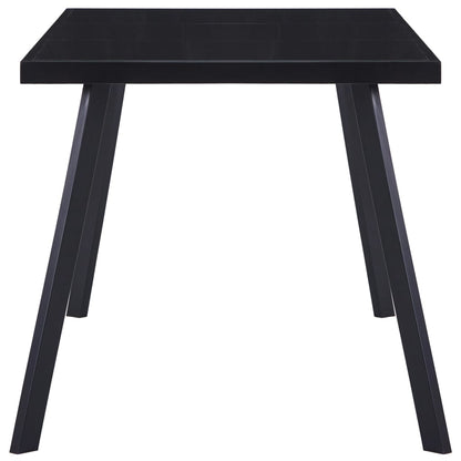 Tavolo da Pranzo Nero 180x90x75 cm in Vetro Temperato | homemem39