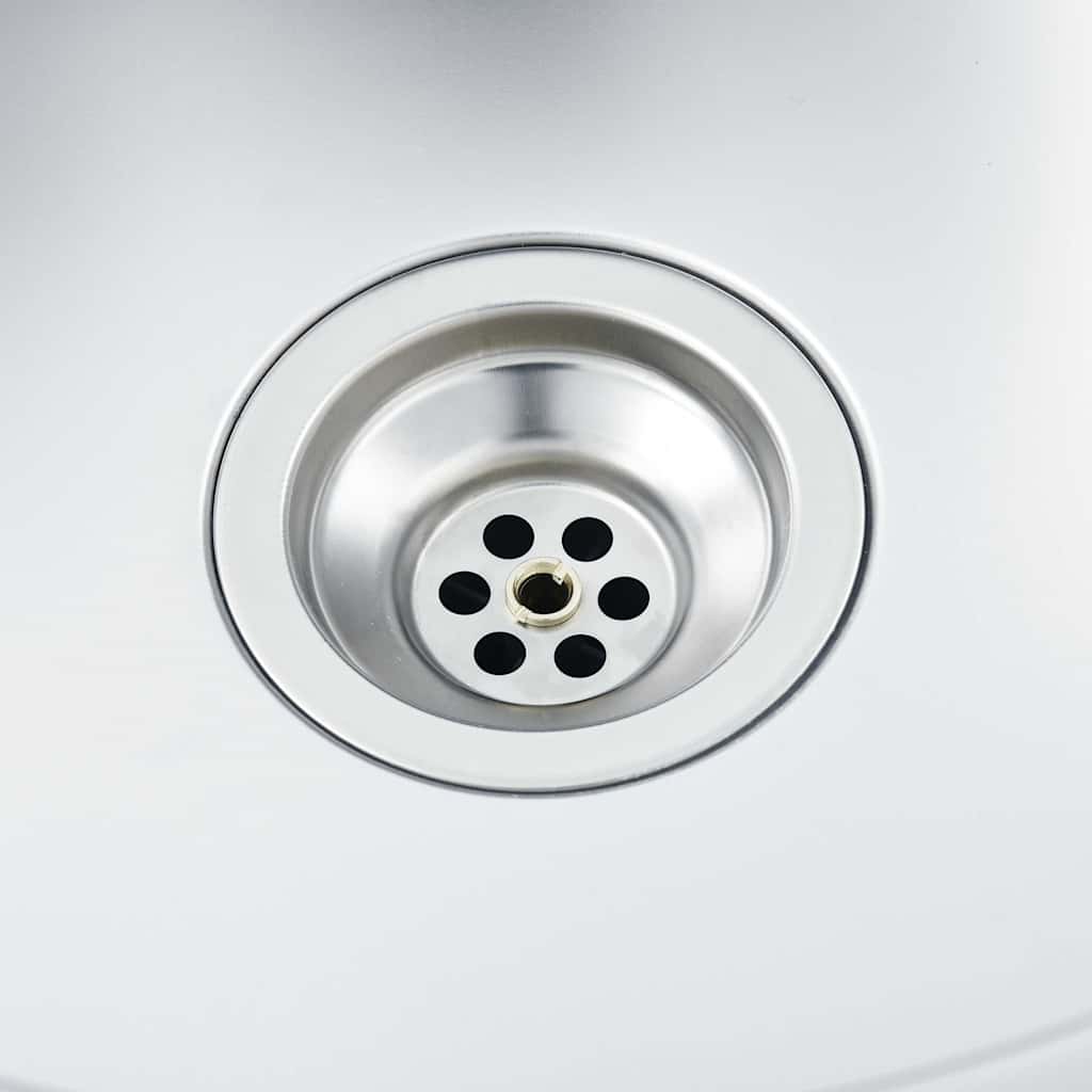 Lavello da Cucina con Filtro e Sifone in Acciaio Inox | homemem39