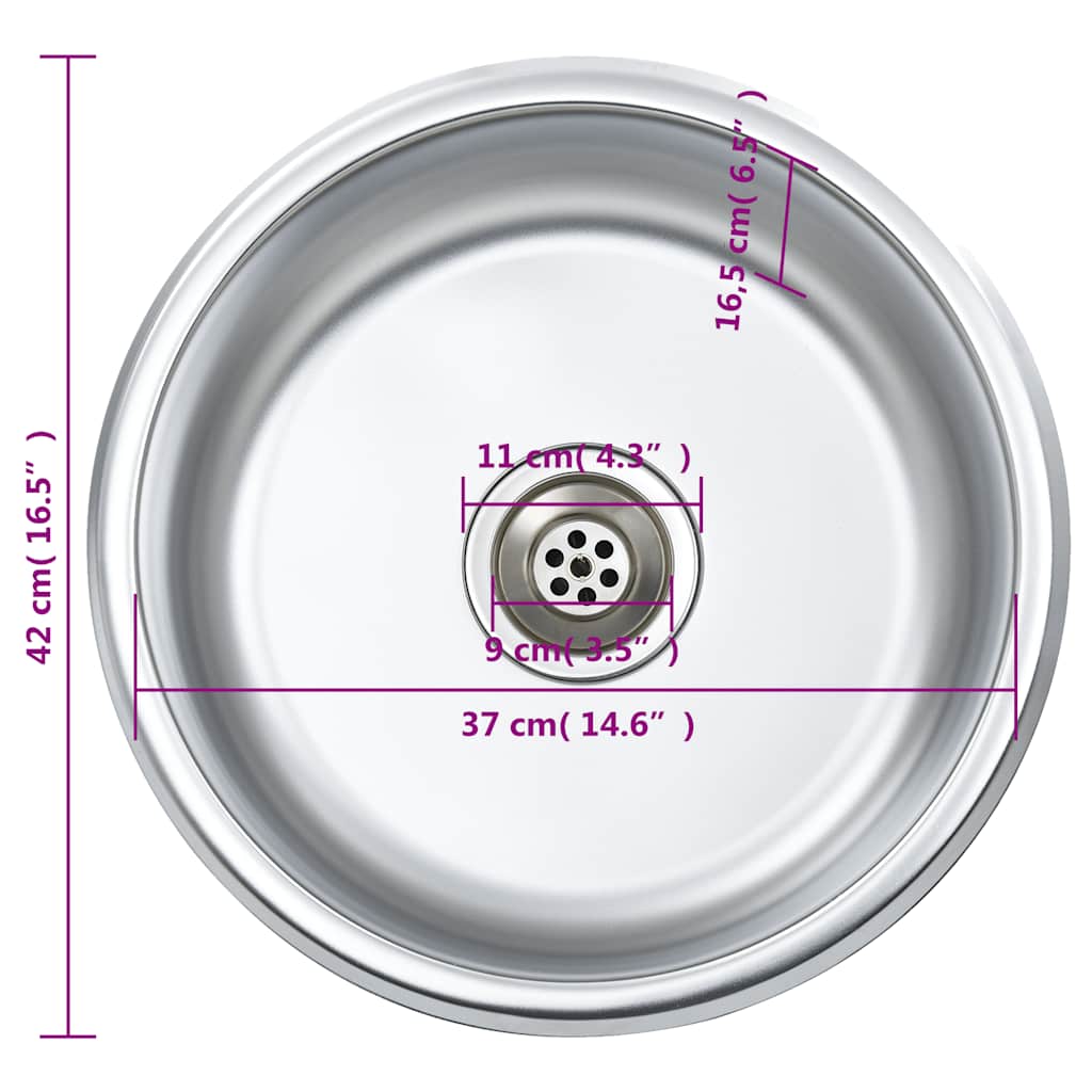 Lavello da Cucina con Filtro e Sifone in Acciaio Inox | homemem39