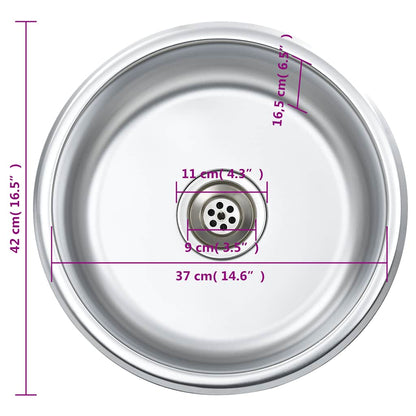 Lavello da Cucina con Filtro e Sifone in Acciaio Inox | homemem39