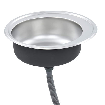 Lavello da Cucina con Filtro e Sifone in Acciaio Inox | homemem39