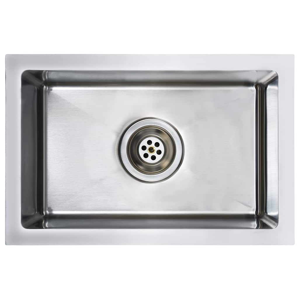 Lavello da Cucina Lavorato a Mano in Acciaio Inox | homemem39