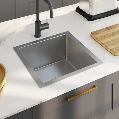 Lavello da Cucina Lavorato a Mano in Acciaio Inox | homemem39