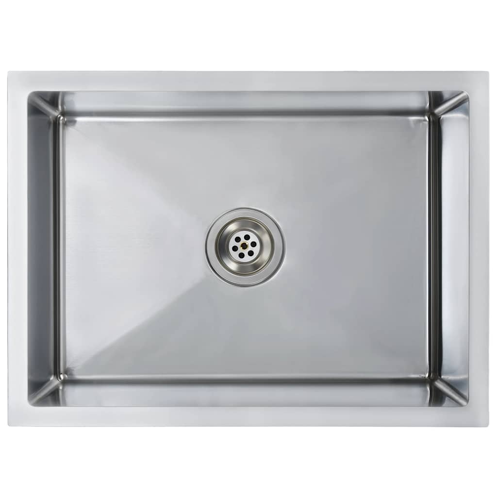 Lavello da Cucina Lavorato a Mano con Filtro in Acciaio Inox | homemem39