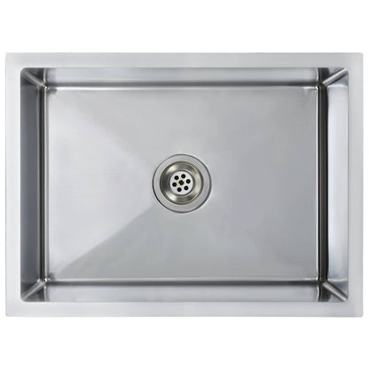 Lavello da Cucina Lavorato a Mano con Filtro in Acciaio Inox | homemem39