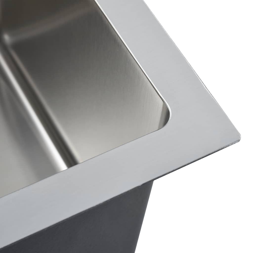 Lavello da Cucina Lavorato a Mano con Filtro in Acciaio Inox | homemem39