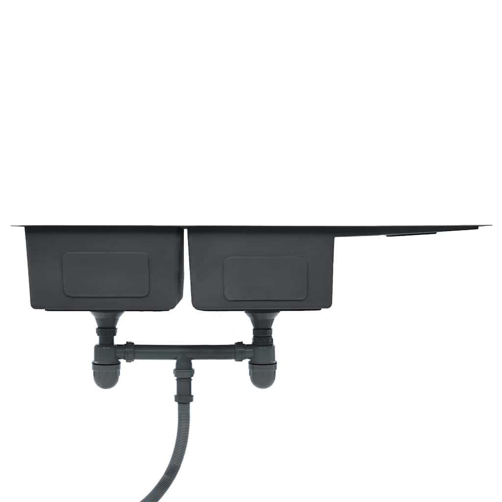 Lavello da Cucina Lavorato a Mano in Acciaio Inox - homemem39