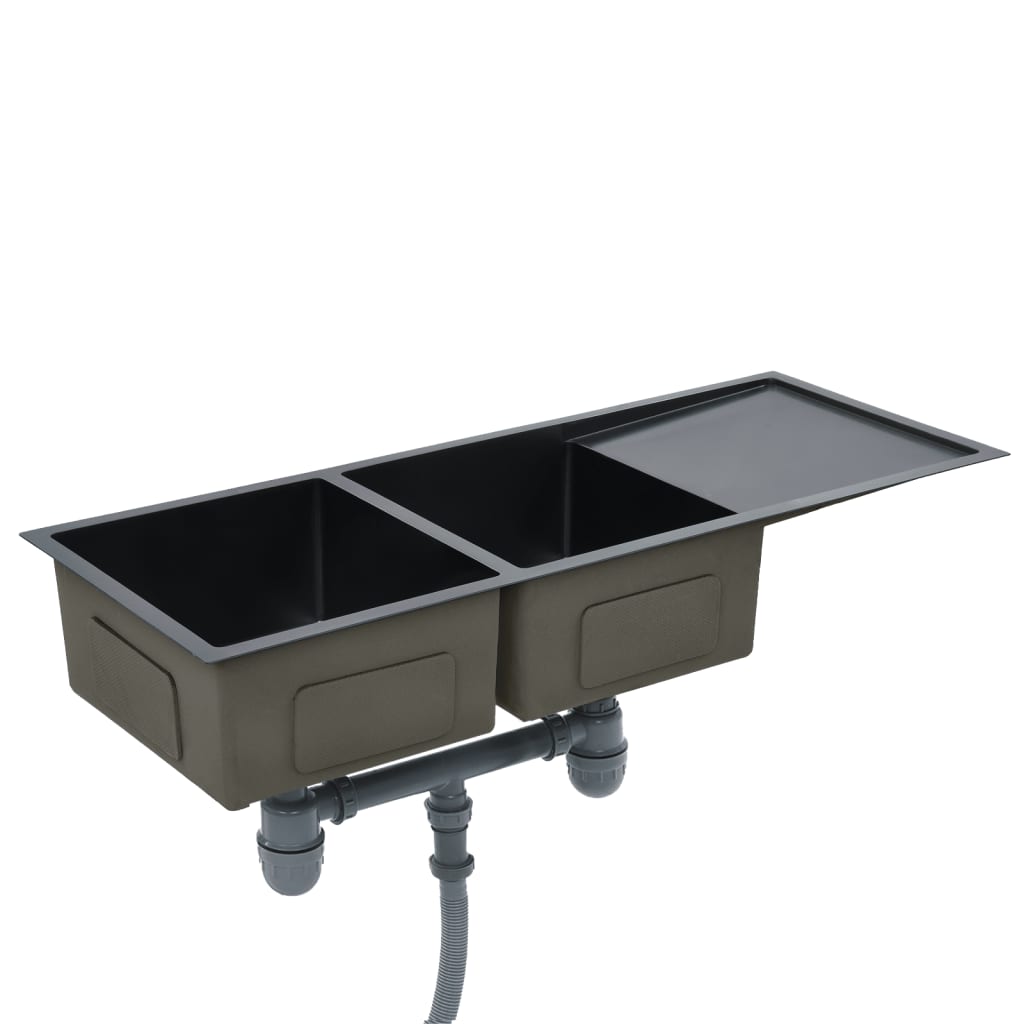 Handmade Black Stainless Steel Kitchen Sink