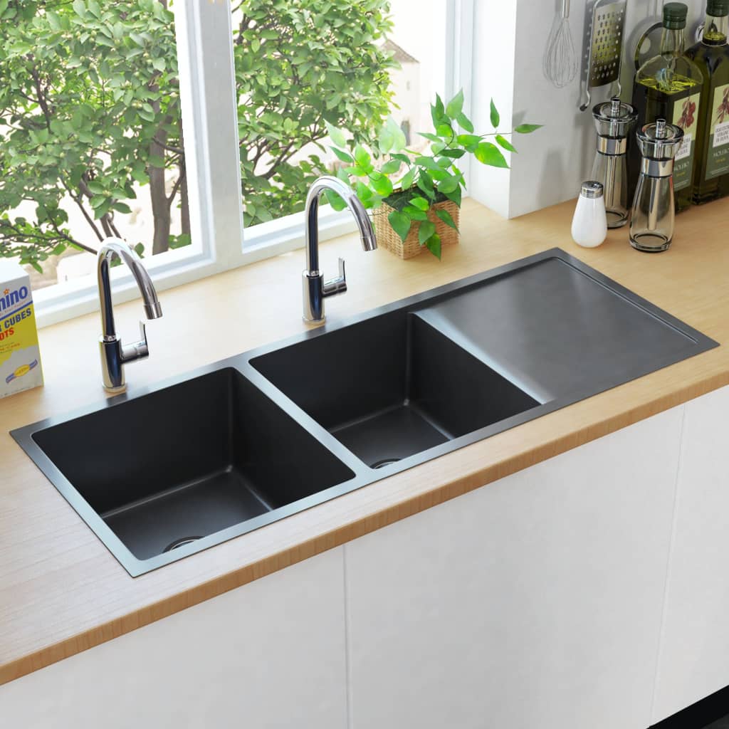 Handmade Black Stainless Steel Kitchen Sink