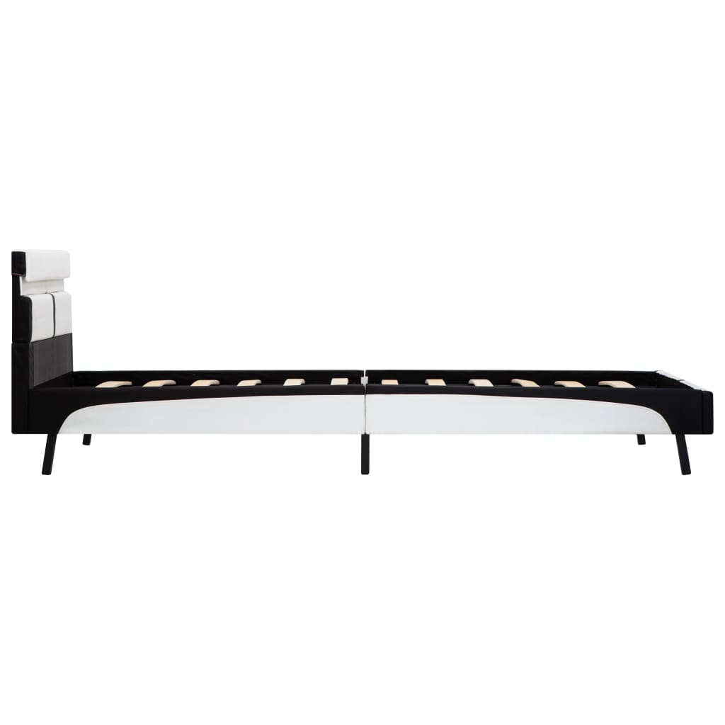 Giroletto con LED Bianco e Nero in Similpelle 90x200 cm | homemem39