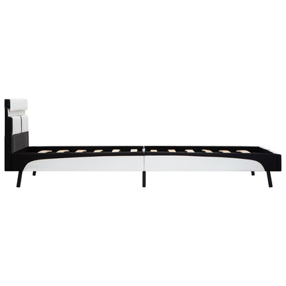 Giroletto con LED Bianco e Nero in Similpelle 90x200 cm | homemem39