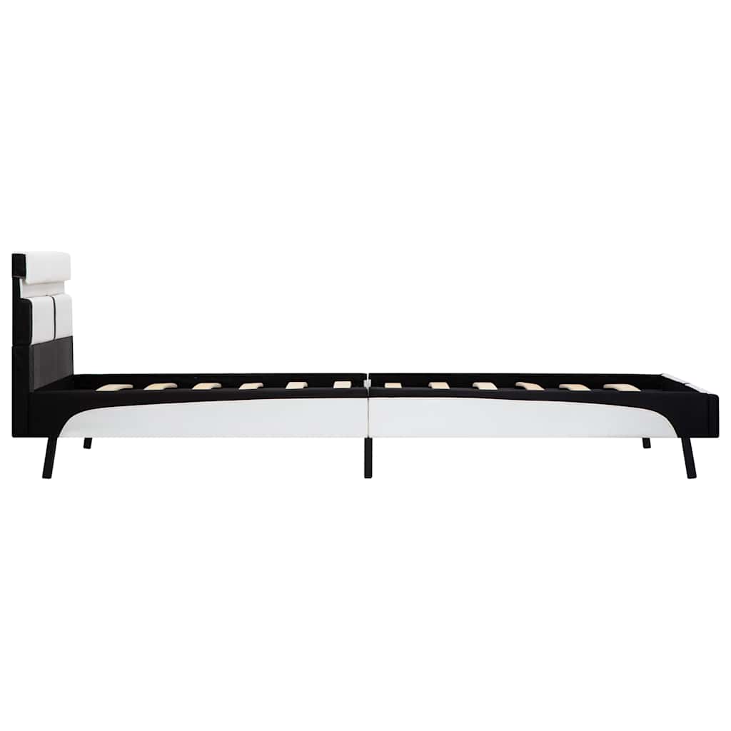 Giroletto con LED Bianco e Nero in Similpelle 90x200 cm