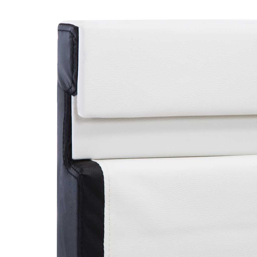 Giroletto con LED Bianco e Nero in Similpelle 90x200 cm