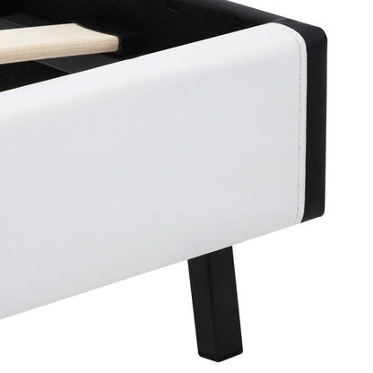 Giroletto con LED Bianco e Nero in Similpelle 90x200 cm | homemem39