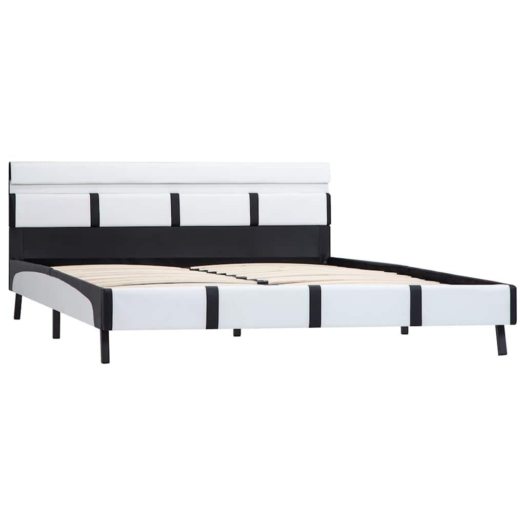 Giroletto con LED senza Materasso Bianco 140x200 cm Similpelle