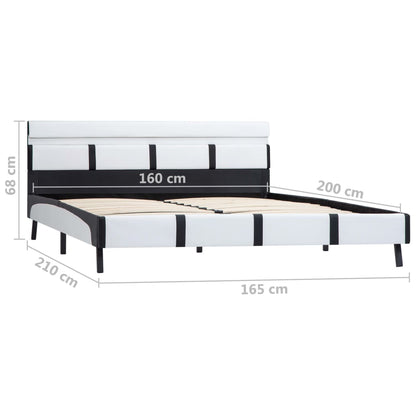 Giroletto con LED Bianco in Similpelle 160x200 cm | homemem39