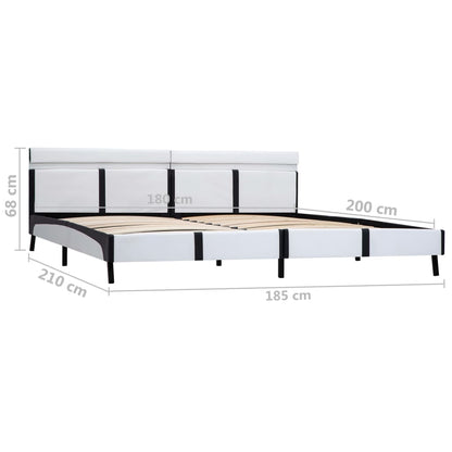 Giroletto con LED senza Materasso Bianco 180x200 cm