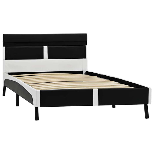 Giroletto con LED senza Materasso Nero in Similpelle 90x200 cm