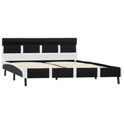 Giroletto con LED Nero in Similpelle 160x200 cm