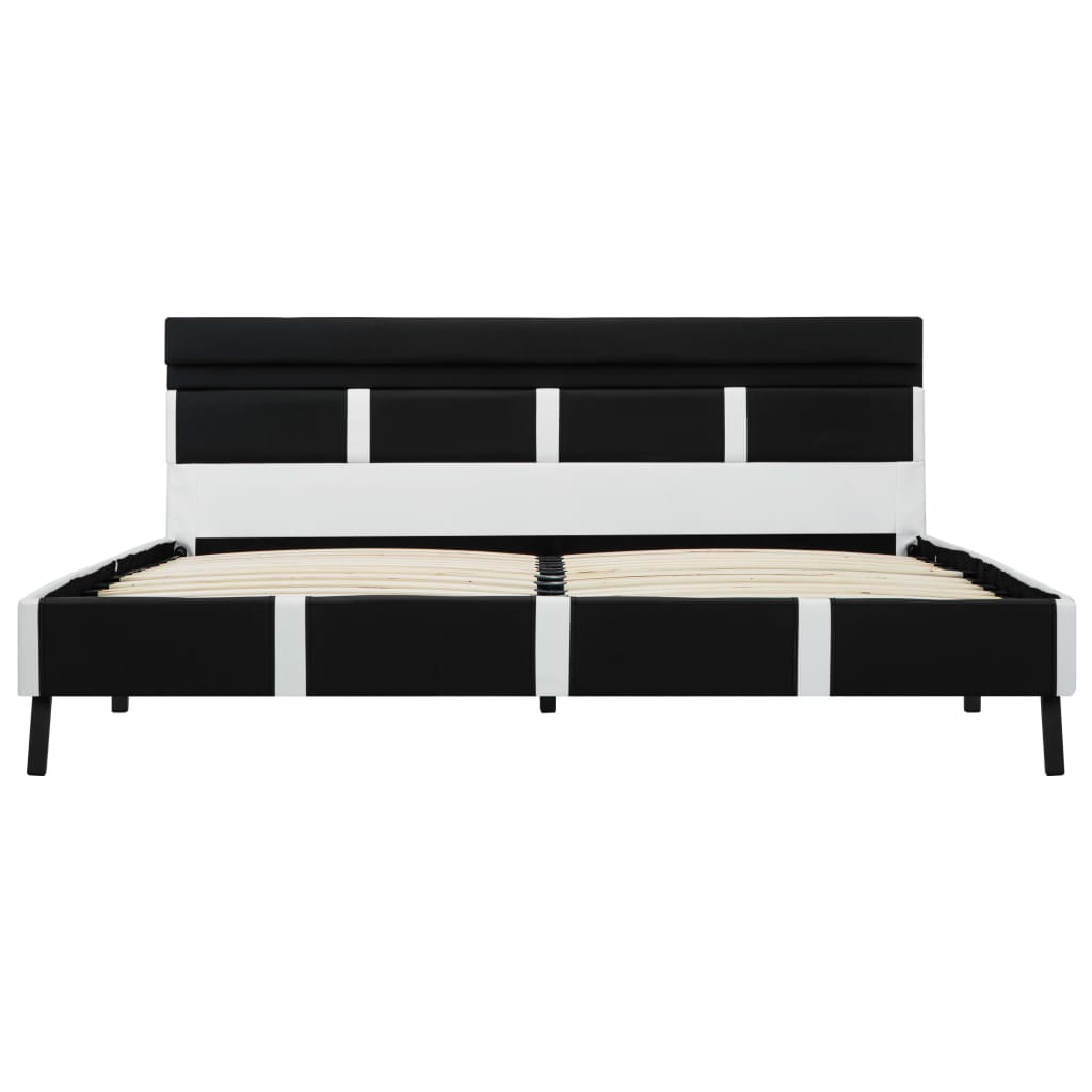 Giroletto con LED Nero in Similpelle 160x200 cm