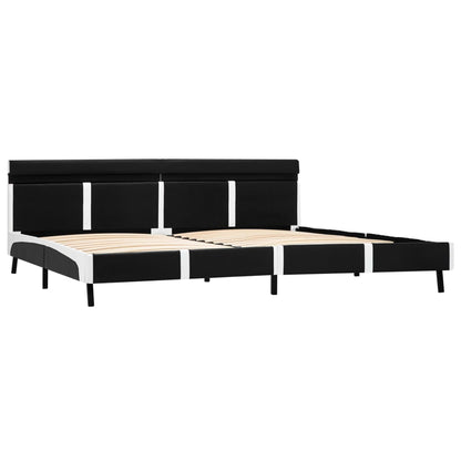 Giroletto con LED Nero in Similpelle 180x200 cm | homemem39