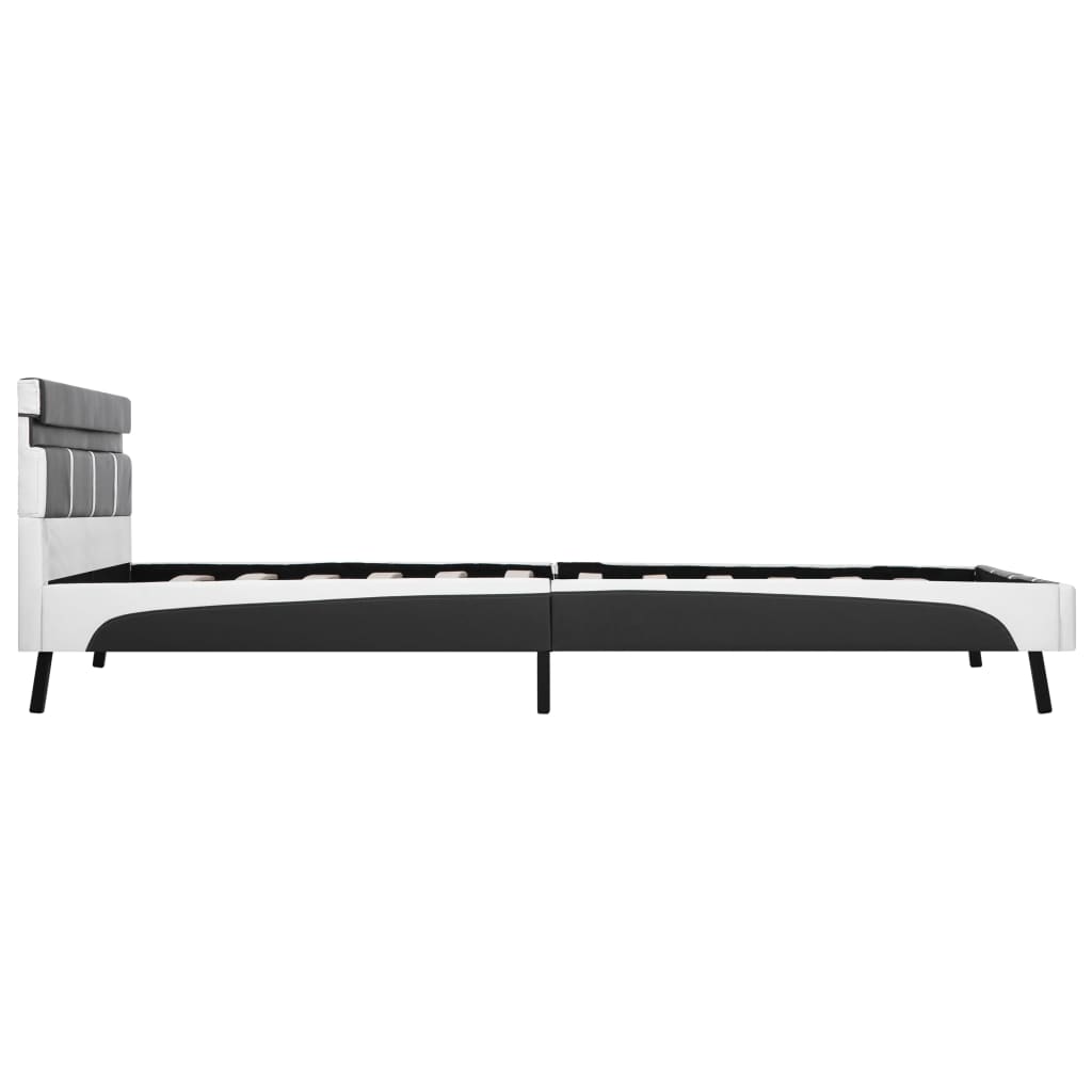 Giroletto con LED senza Materasso Grigio Similpelle 140x200 cm | homemem39